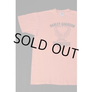 画像: HARLEY DAVIDSON EAGLE LOGO VTG T-SHIRT FLUORESCENT ORANGE L