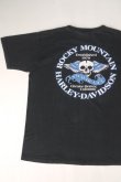 画像1: HARLEY DAVIDSON ROCKY MOUNTAIN SKULL VTG T-SHIRT BLACK XL