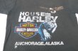 画像3: 80s HARLEY DAVIDSON HOUSE OF HARLEY ANCHORAGE,ALASKA VTG T-SHIRT FADED BLACK S