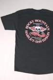 画像1: HARLEY DAVIDSON ROCKY MOUNTAIN SKULL T-SHIRT BLACK L