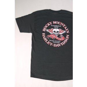 画像: HARLEY DAVIDSON ROCKY MOUNTAIN SKULL T-SHIRT BLACK L
