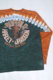 画像6: 90s HARLEY DAVIDSON BUFFALO VTG LONG SLEEVE T-SHIRT TIE DYE M