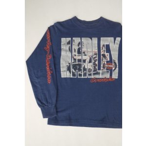 画像: 1990 HARLEY DAVIDSON HARLEY CRUISIN' VTG LONG SLEEVE T-SHIRT NAVY S