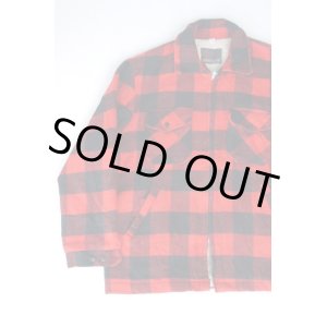 画像: 80s AMERICAN JAC VTG WOOL JACKET RED×BLACK XL