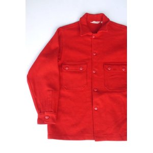画像: 70s BOY SCOUTS OF AMERICA VTG WOOL CPO JACKET RED S