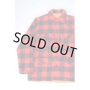 画像: UNKOWN VTG WOOL REVERSIBLE JACKET RED×BLACK&SAFETY ORANGE L (2)