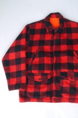 画像: UNKOWN VTG WOOL REVERSIBLE JACKET RED×BLACK&SAFETY ORANGE L