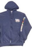 画像2: RONJON SURF SHOP VTG ZIP UP HOODIE NAVY L