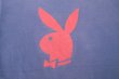 画像4: 80s PLAYBOY "WAVETISM" VTG T-SHIRT NAVY×RED L