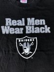 画像3: 90s RAIDERS OFFICIAL REAL MEN WEAR BLACK VTG T-SHIRT BLACK L