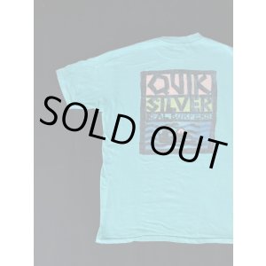 画像: 80s QUIK SILVER VTG T-SHIRT TURQUOISE BLUE L