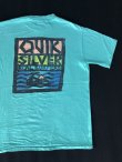 画像2: 80s QUIK SILVER VTG T-SHIRT TURQUOISE BLUE L