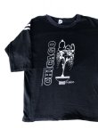 画像2: 70s ARTEX BODY CHICAGO SNOOPY VTG FOOTBALL T-SHIRT  BLACK XL