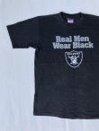 画像2: 90s RAIDERS OFFICIAL REAL MEN WEAR BLACK VTG T-SHIRT BLACK L