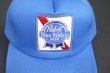 画像3: PABST BLUE RIBBON BEER EMBROIDERY LOGO VTG TRUCKER CAP BLUE