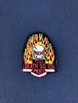 画像1: NOS 80s SKULL FLAMES DEATH PATCH