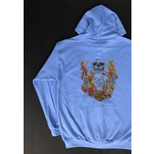 画像: SIXHELMETS MC " IN MEMORY OF FALLEN BROTHERS" ZIPUP HOODIE SAXE BLUE