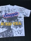 画像2: SNAPPLE NATURAL  BEVERAGES OFFICIAL VTG OVER PRINT T-SHIRT MADE IN USA WHITE XL