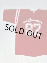 画像: 70s WALT DISNEY WORLD US MADE VTG FOOTBALL T-SHIRT RED L