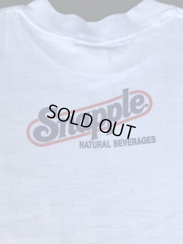 画像5: SNAPPLE NATURAL  BEVERAGES OFFICIAL VTG OVER PRINT T-SHIRT MADE IN USA WHITE XL