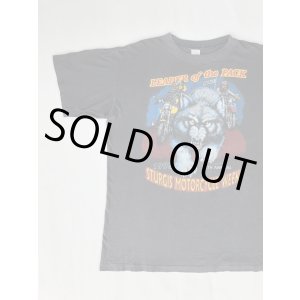 画像: 1995 STURGIS MORTORCYCLE WEEK LEADER OF THE PACK VTG T-SHIRT BLACK XL