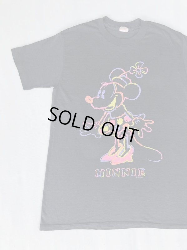 画像1: WALT DISNEY OFFICIAL  MINNIE VTG T-SHIRT BLACK S