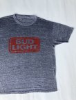 画像2: BUD LIGHT BEER OFFICIAL VTG T-SHIRT MARBLED GRAY L