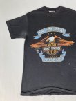 画像1: 1989 HARLEY DAVIDSON OFFICIAL BAR&SHIELD EAGLE LOGO VTG T-SHIRT BLACK L