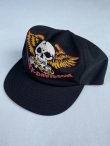 画像1: Harley Davidson skull wing vtg trucker cap 