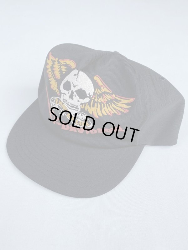 画像1: Harley Davidson skull wing vtg trucker cap 