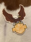 画像2: NOS 70s HARLEY DAVIDSON EAGLE BAR&SHIELD LOGO VTG BIG PATCH 