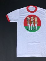 画像: 80s PEP BOYS VTG RINGER T-SHIRT WHITE×RED M