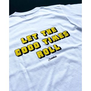 画像: SIXHELMETS "LET THE GOOD TIMES ROLL" T-SHIRT WHITE