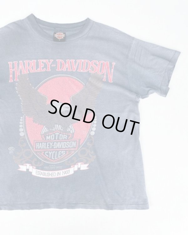 画像1: HARLEY DAVIDSON GOLD EAGLE SERIES VTG T-SHIRT L