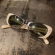 画像1: 50s-60s AMERICAN OPTICAL TRUE COLOR VTG SUNGLASSES PEARL WHITE×CLEAR BLACK