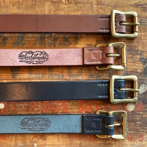 画像: SIXHELMETS NARROW LETHER BELT