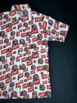 画像1: 70s SCHLITZ BEER PERMANENT PRESS VTG PATTERNED ALL OVER SHIRT S