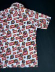 画像4: 70s SCHLITZ BEER PERMANENT PRESS VTG PATTERNED ALL OVER SHIRT S