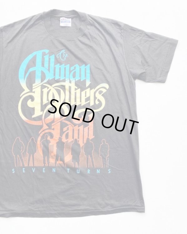 画像1: 1990 THE ALLMAN BROTHERS BAND SEVEN TURNS TOUR VTG T-SHIRT　BLACK L