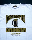 画像3: SIXHELMETS DESTROYED DRINKER T-SHIRT WHITE