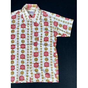 画像: 70s LONE STAR BEER VTG PATTERNED ALL OVER SHIRT 