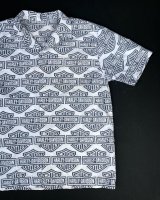 画像: HARLEY DAVIDSON BAR&SHIELD LOGO VTG PATTERNED ALL OVER SHIRT WHITE M