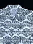 画像3: HARLEY DAVIDSON BAR&SHIELD LOGO VTG PATTERNED ALL OVER LONG SLEEVE SHIRT WHITE M