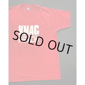 画像: 80s KNAC PURE ROCK 105.5 VTG T-SHIRT XL RED