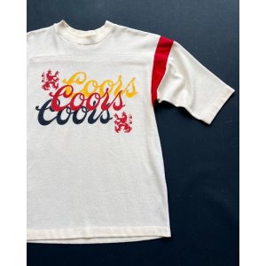 画像: 70s  COORS BEER ARTEX VTG T-SHIRT IVORY M