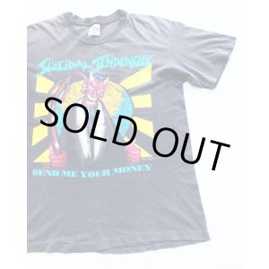 画像: 1991 SUICIDAL TENDENCIES "SEND ME YOUR MONEY"VTG TOUR T-SHIRT L
