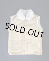 画像: 70s WOOLRICH VTG FAKE FUR WOLF VEST BEIGE M