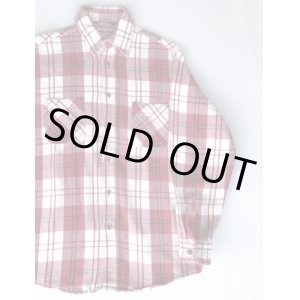 画像: BIG MAC VTG COTTON FLANNEL SHIRT RED×WHITE M