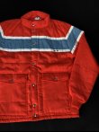 画像1: 80s SWINGSTER VTG PUFFY RACING JACKET ORANGE S