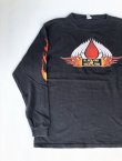 画像2: HARLEY DAVIDSON LIVE 2 GIVE FLAMES VTG LONG SLEEVE T-SHIRT BLACK L